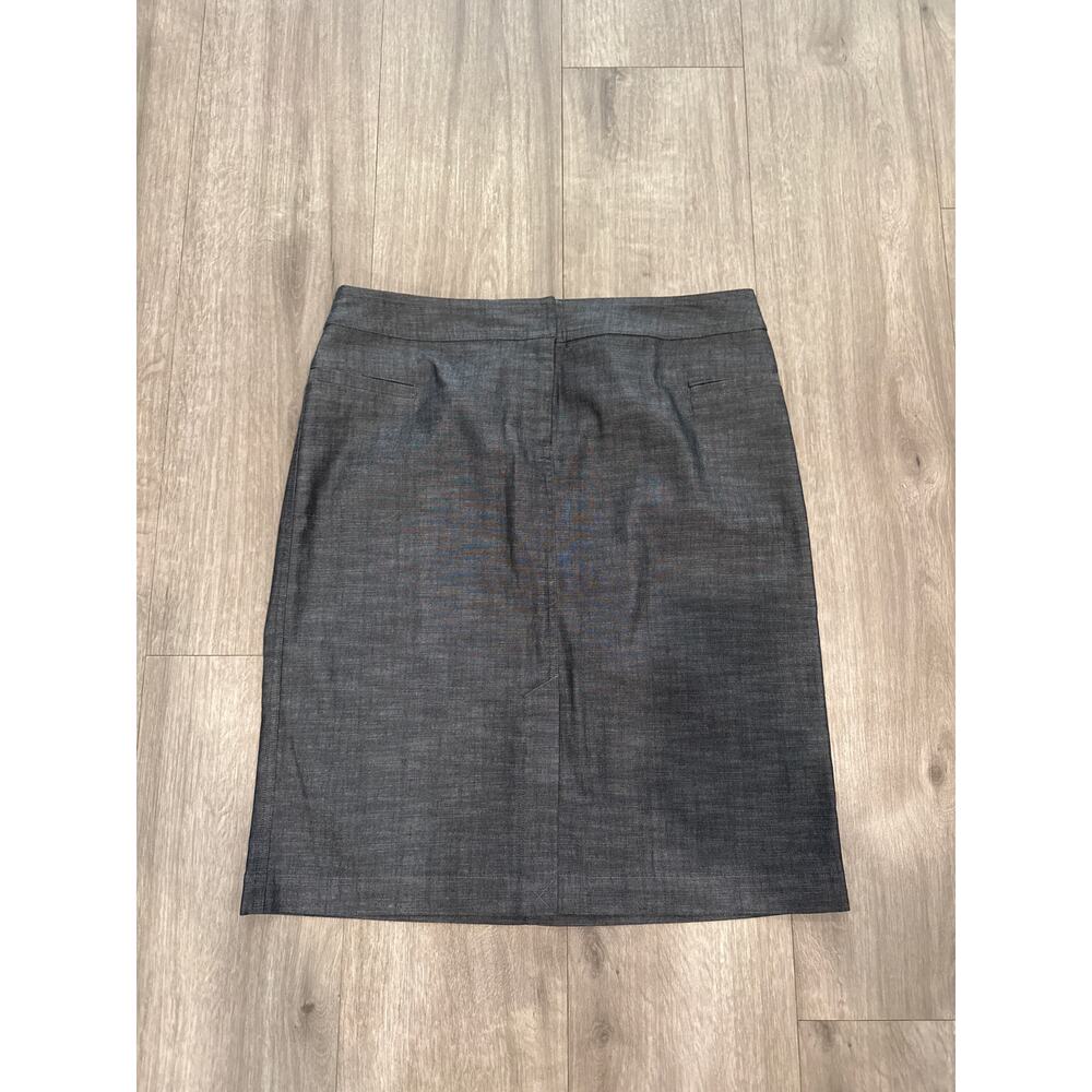 Sigrid Olsen Sport Charcoal Grey Rayon/Cotton Blend Skirt Women's Size 8